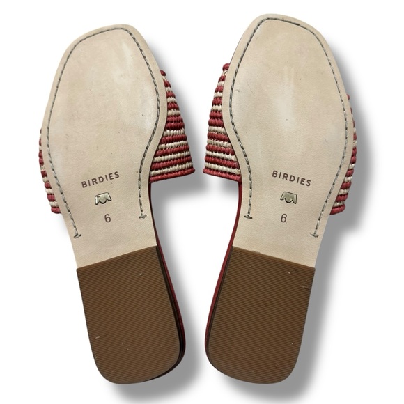 Birdies The Kiwi Raffia Slide Sandals Terracotta Women’s Size 6 - Picture 6 of 9